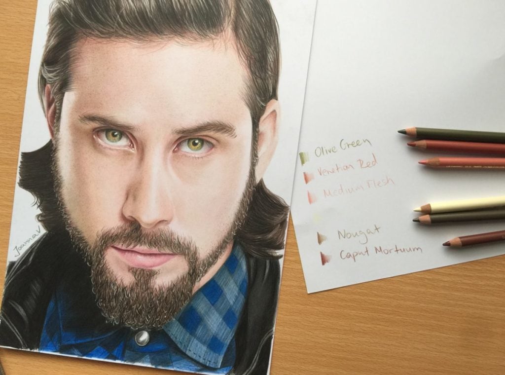 Drawing skintones with colored pencils (featuring Avi Kaplan