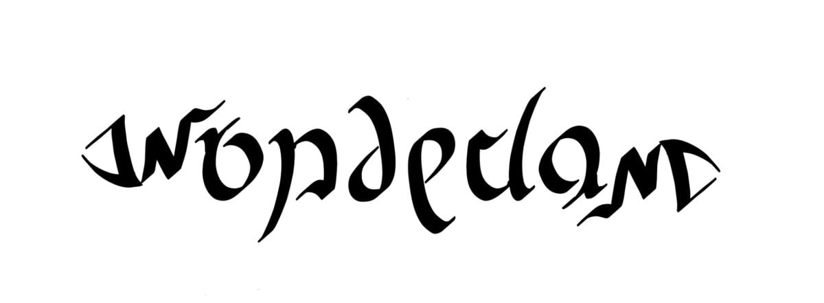 Wonderland ambigram