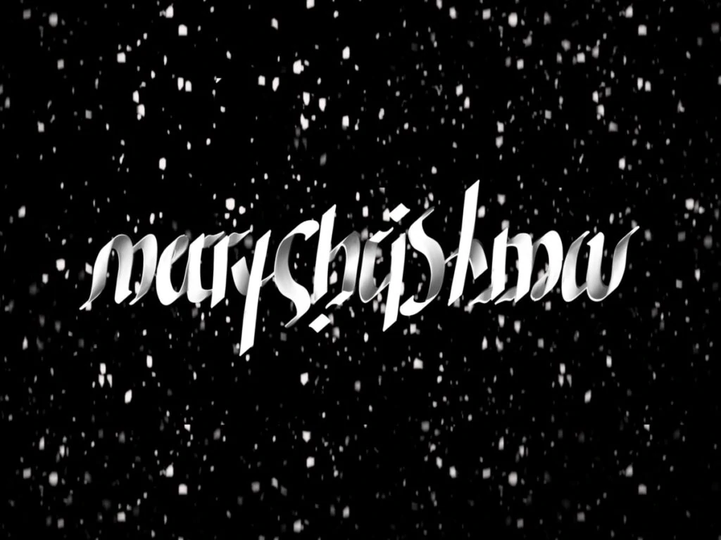 Merry Christmas ambigram 