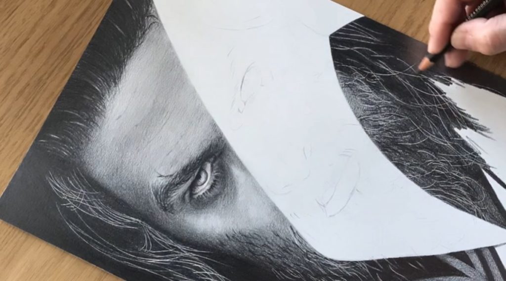 Drawing Aquaman - graphite