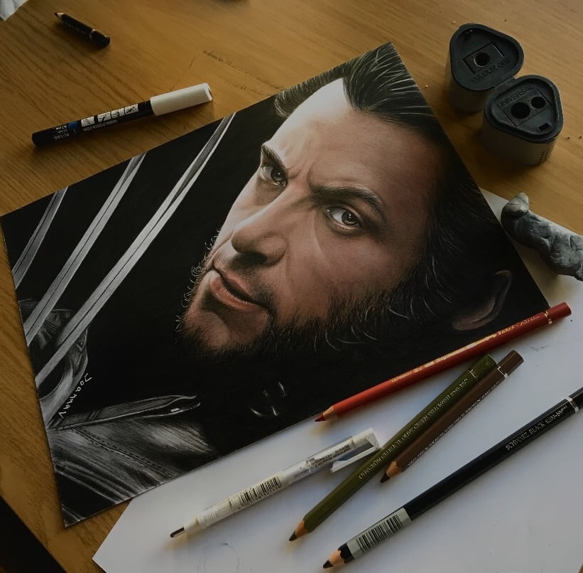 3 Pencil Challenge: Drawing Wolverine - Ioanna Ladopoulou – Art & Design