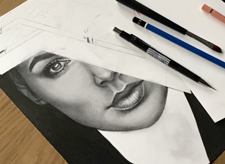 Drawing the WonderWoman/graphite parts