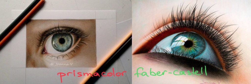 Prismacolor Vs Faber Castell Polychromos colored pencils w/ Lachri