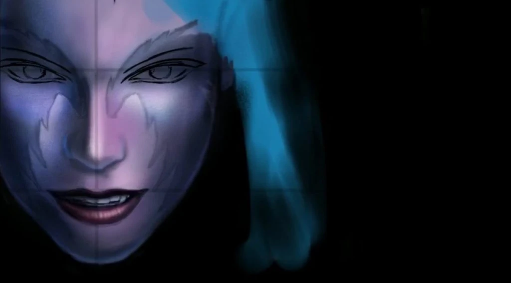 Painting a Night Elf - details and basic shading