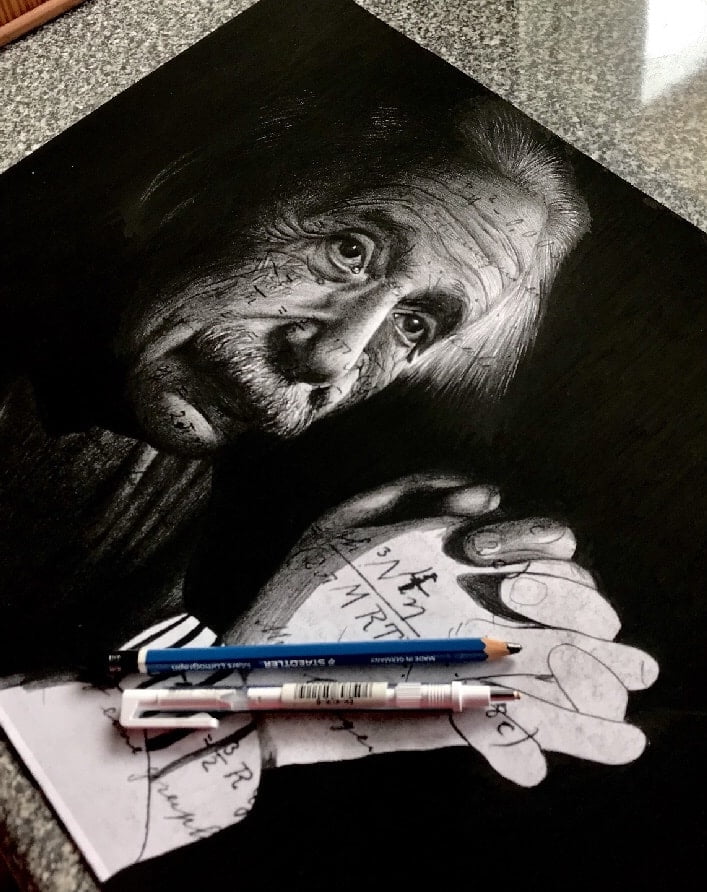Drawing Of Albert Einstein, Drawing by Ilker Cangür | Artmajeur