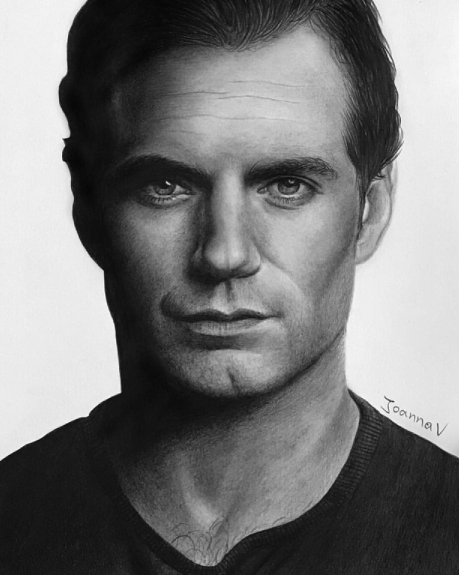 Henry Cavill Drawing (with budget pencils) - Ioanna Ladopoulou – Art ...