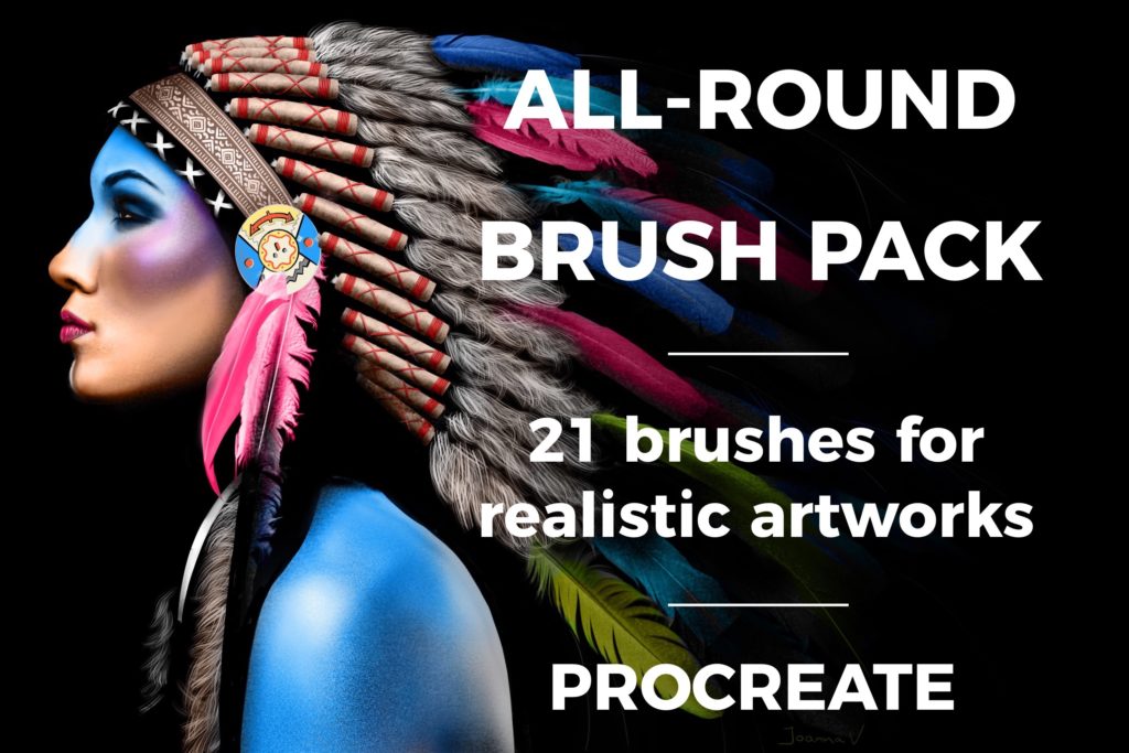 All-round Brush Pack - procreate bushes - portfolio - Ioanna Ladopoulou
