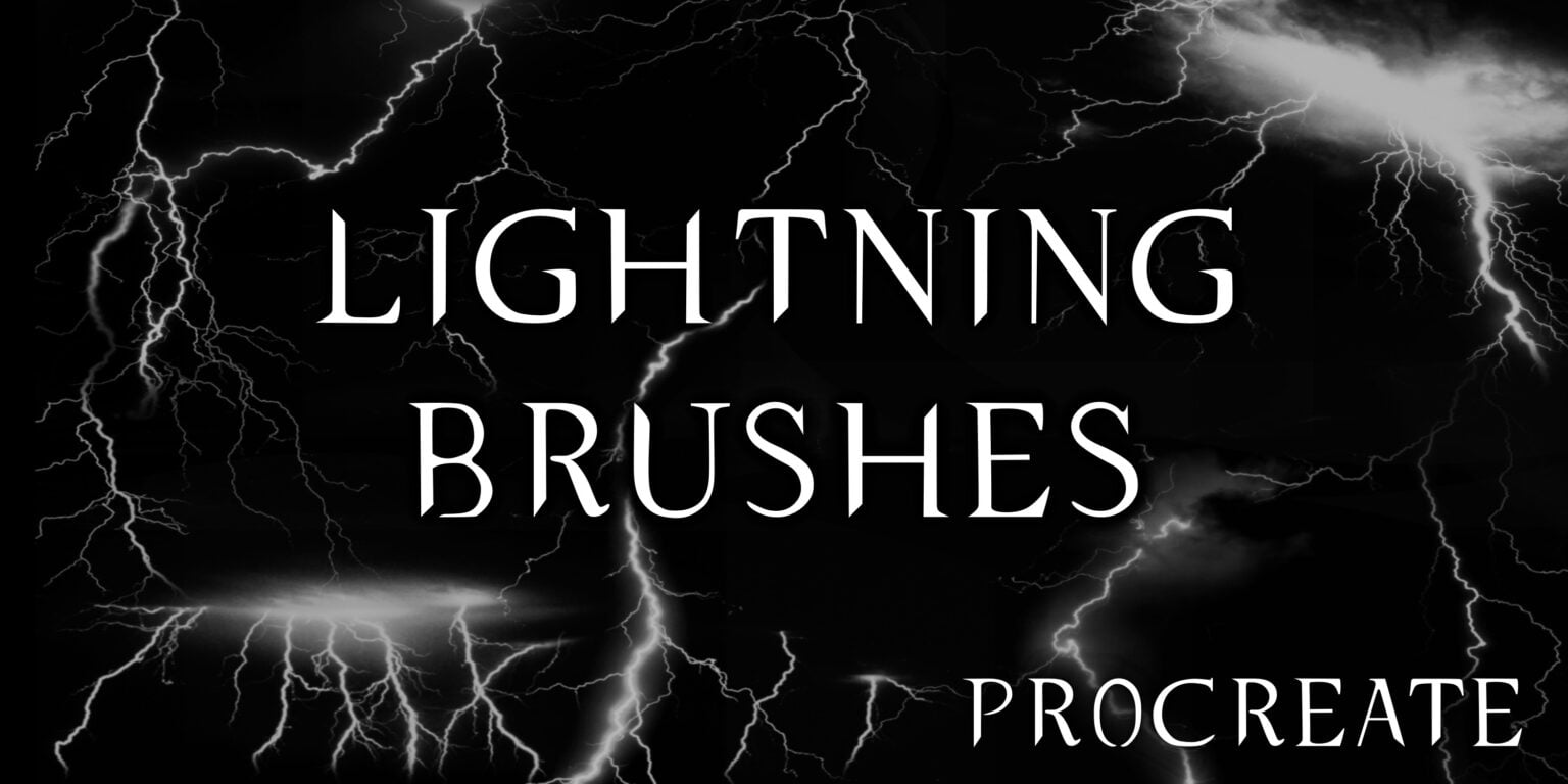 Lightning Brushes - procreate bushes - portfolio - Ioanna Ladopoulou