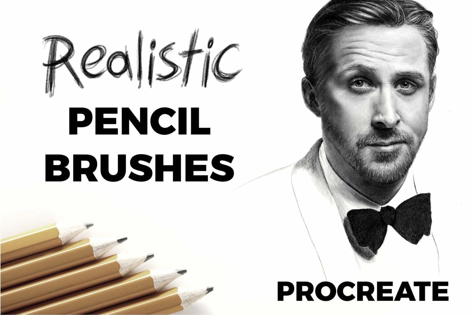 Realistic Pencil Brushes - procreate bushes - portfolio - Ioanna Ladopoulou