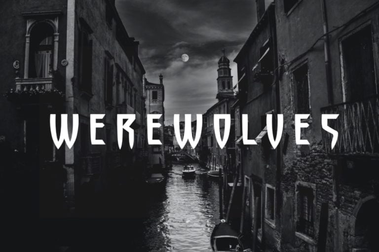 Werewolves - fonts - portfolio - Ioanna Ladopoulou