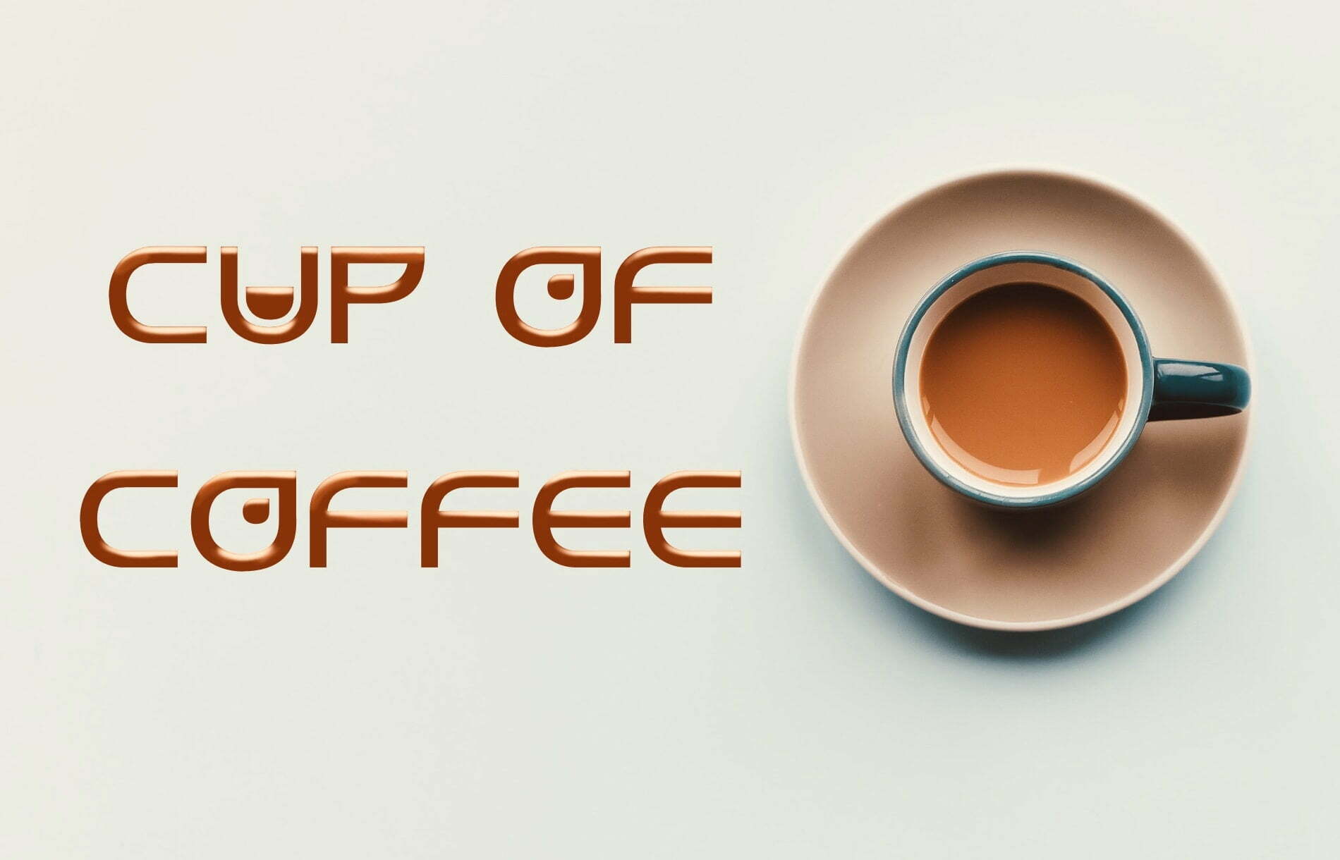 Cup of Coffee - fonts - portfolio - Ioanna Ladopoulou