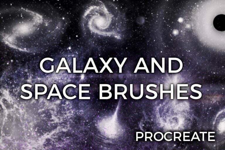 Galaxy and Space Brushes - procreate bushes - portfolio - Ioanna Ladopoulou
