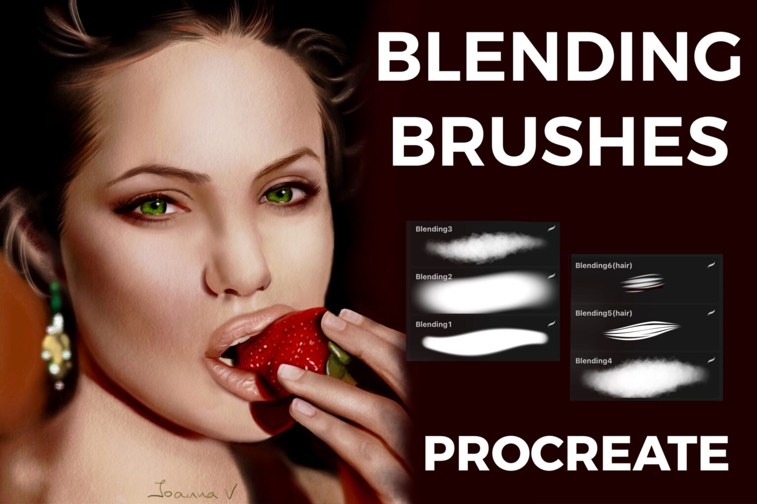 Blending Brushes - procreate bushes - portfolio - Ioanna Ladopoulou