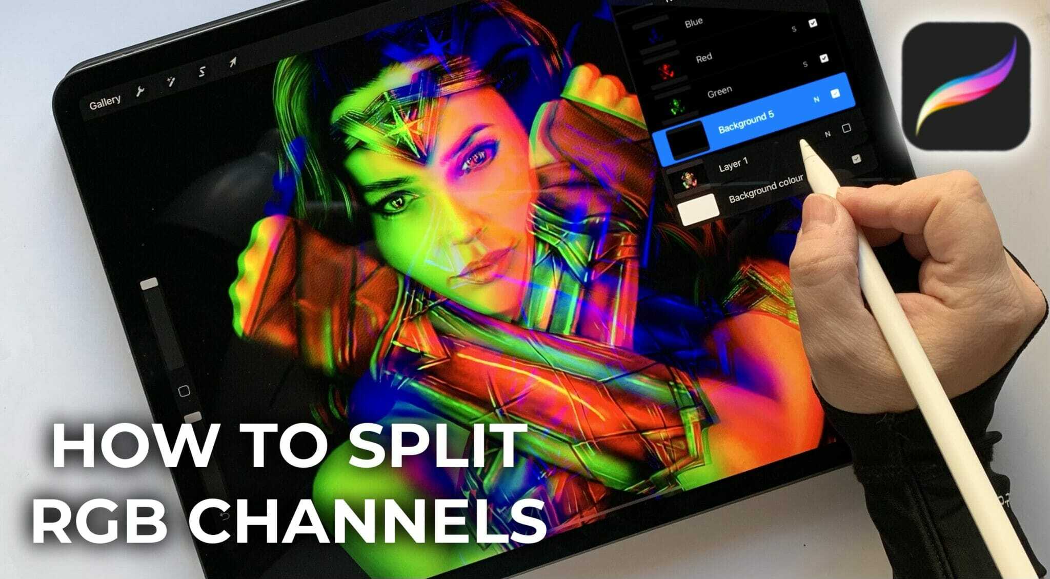 How to split RGB channels in procreate - Ioanna Ladopoulou – Art & Design