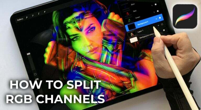 How to split RGB channels in procreate