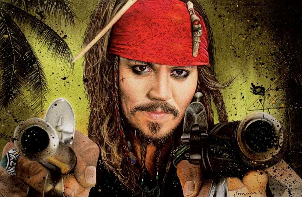 Drawing Johnny Depp as Captain Jack Sparrow vol.4 - Ioanna Ladopoulou ...