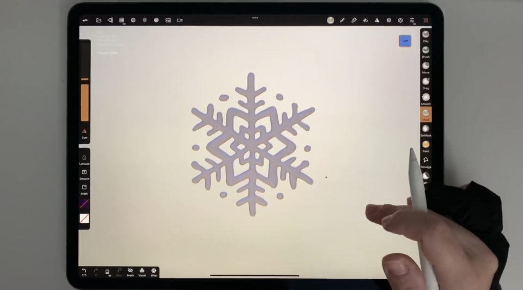 Snow Flakes - iPad Lettering