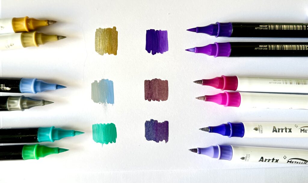 Review: Arrtx Acrylic Markers + Metallic Paint Pens - Ioanna Ladopoulou –  Art & Design