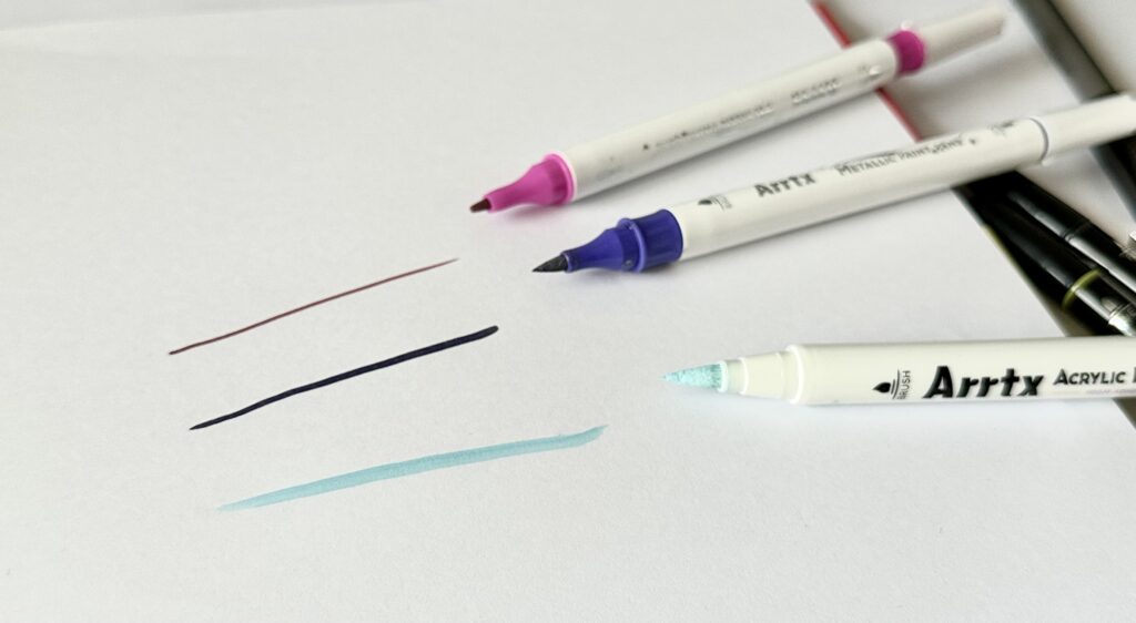 Review: Arrtx Acrylic Markers + Metallic Paint Pens - Ioanna