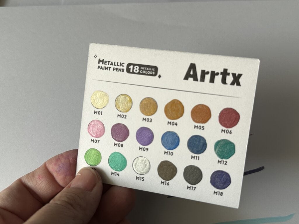 Arrtx Metallic Acrylic Markers Review - The Artistic Gnome Blog